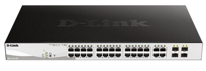 Комутатор D-Link DGS-1210-24P PoE, Websmart