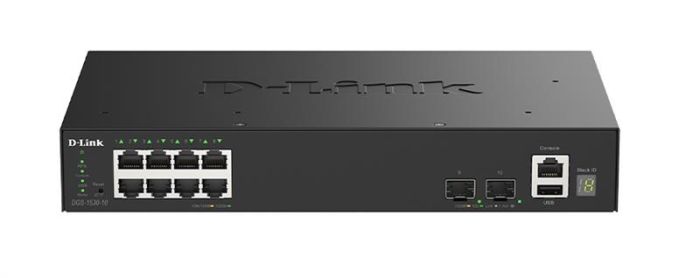 Комутатор D-Link DGS-1530-10 8xGE, 2xSFP+ Керований. L2+