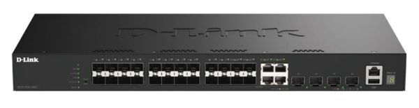 Комутатор D-Link DGS-1530-28SC 20xSFP, 4xSFP+/10GE, Керований, L2+