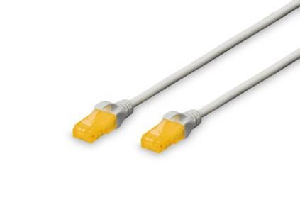 Патч-корд DIGITUS САТ 6A U-UTP, 1м, AWG 26/7, Cu, LSZH, сірий