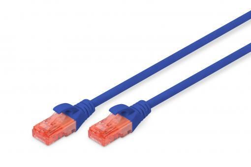 Патч-корд DIGITUS CAT 6 UTP, 5м, AWG 26/7, Cu, LSZH, синій