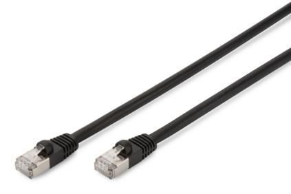 Патч-корд DIGITUS CAT 6 S-FTP, 2м, AWG 27/7, LSZH, зовнішній, чорний