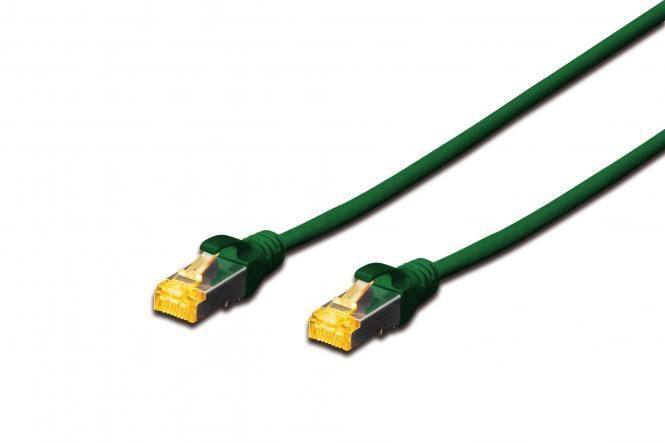 Патч-корд DIGITUS CAT 6a S-FTP, 0,25м, AWG 26/7, Cu, LSZH, зелений