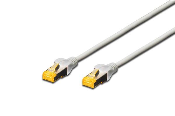 Патч-корд DIGITUS CAT 6a S-FTP, 0,5м, AWG 26/7, Cu, LSZH, сірий