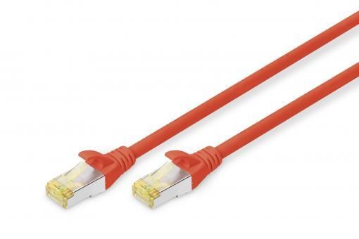 Патч-корд DIGITUS CAT 6a S-FTP, 0,5м, AWG 26/7, Cu, LSZH, червоний