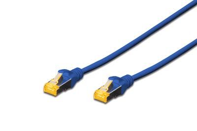 Патч-корд DIGITUS CAT 6a S-FTP, 5м, AWG 26/7, Cu, LSZH, синій