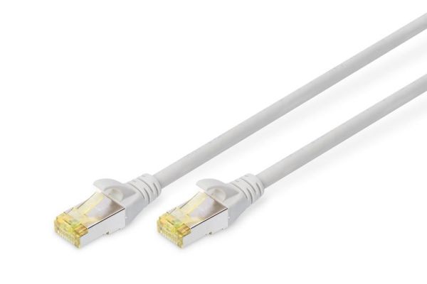 Патч-корд DIGITUS CAT 6a S-FTP, 7м, AWG 26/7, Cu, LSZH, сірий