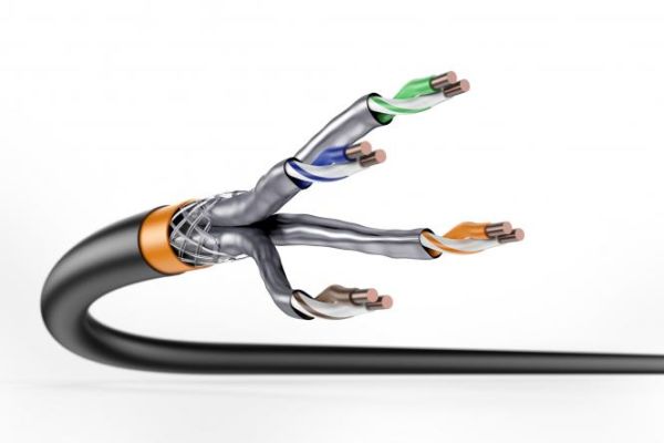 Кабель "вита пара" DIGITUS CAT 7 S-FTP, 500м, AWG 23/1, PE, зовнішній, чорний