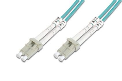 Патч-корд волоконно-оптичний DIGITUS LC/UPC-LC/UPC, 50/125, MM, OM3, duplex, 10м