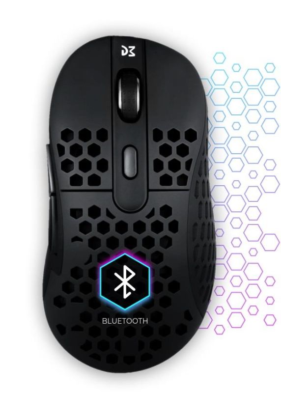 Миша ігрова Dream Machines DM6 HOLEY Trio Wireless Black