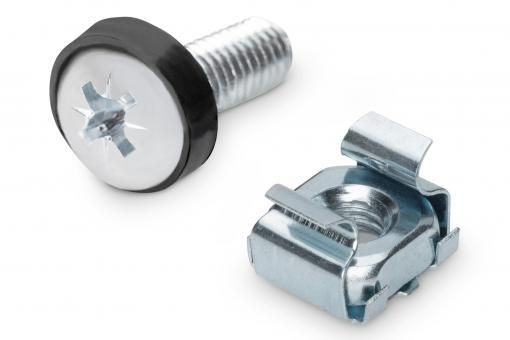 Кріпильний набір DIGITUS M6 Screws&Nuts, 50 pcs., silver