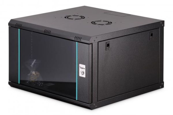 Шафа DIGITUS 19", 7U, Wall Mounting Dynamic-N, 600x600 мм, 60кг максимально, розібрана, чорна