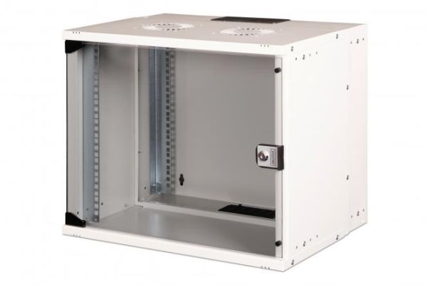Шафа DIGITUS 19", 9U, SOHO PRO, скляні двері, 540x400 мм, 60кг максимально, сіра