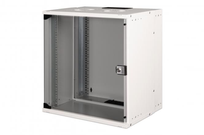 Шафа DIGITUS 19", 12U, SOHO PRO, скляні двері, 540x400 мм, 60кг максимально, сіра