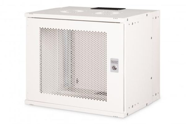 Шафа DIGITUS 19", 9U, SOHO PRO, перфоровані двері, 540x400 мм, 60кг максимально, сіра