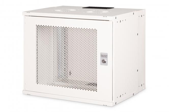 Шафа DIGITUS 19", 9U, SOHO PRO, перфоровані двері, 540x400 мм, 60кг максимально, сіра