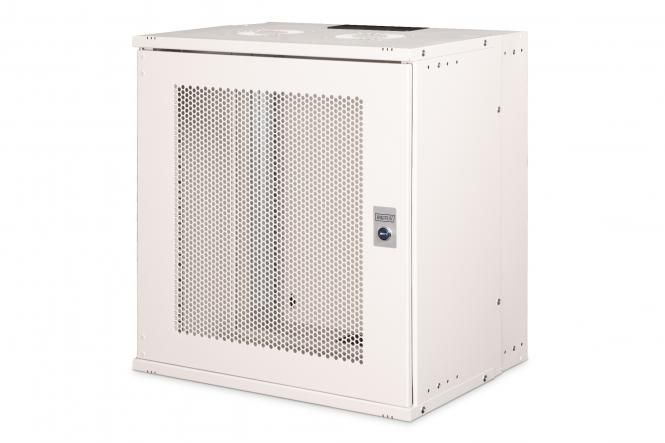 Шафа DIGITUS 19", 12U, SOHO PRO, перфоровані двері, 540x400 мм, 60кг максимально, сіра