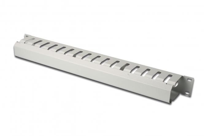Кабельний організатор DIGITUS 19" 1U, перфорований, сірий, RAL 7035