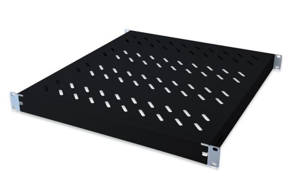 Полиця DIGITUS 19", 1U, регульована, 350мм, чорна