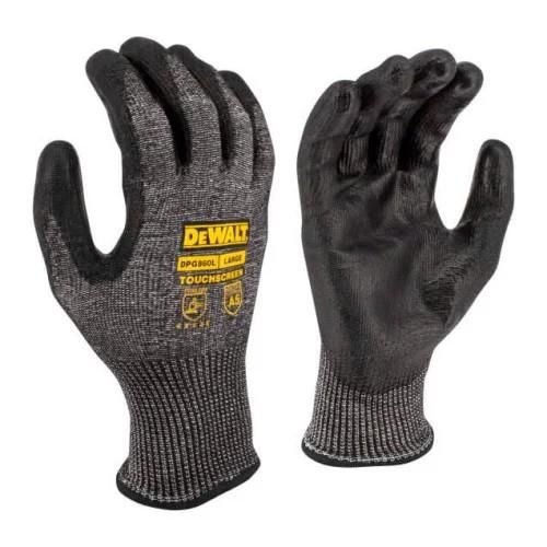 Рукавички робочі DeWalt універсальні р.9 з високою HPPE + скловолокно поліуретан