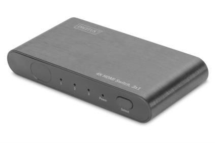 Відеокомутатор DIGITUS UHD HDMI (INx3 - OUTx1), 4K