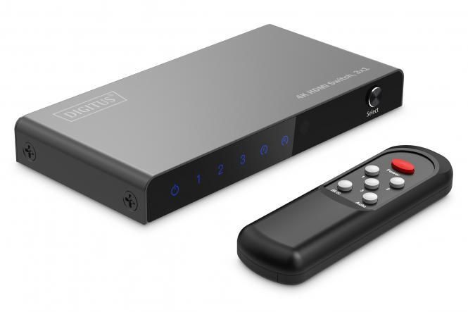 Відеокомутатор DIGITUS UHD HDMI (INx3 - OUTx1), 4K