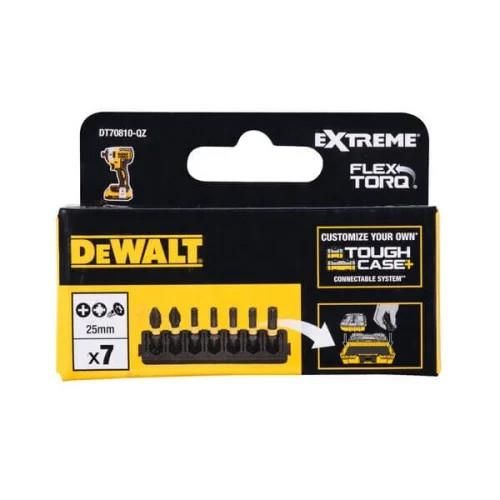Біти DeWalt FlexTorq 25мм Рh2 Pz2 Т20 Т25 Т30 набір 7шт
