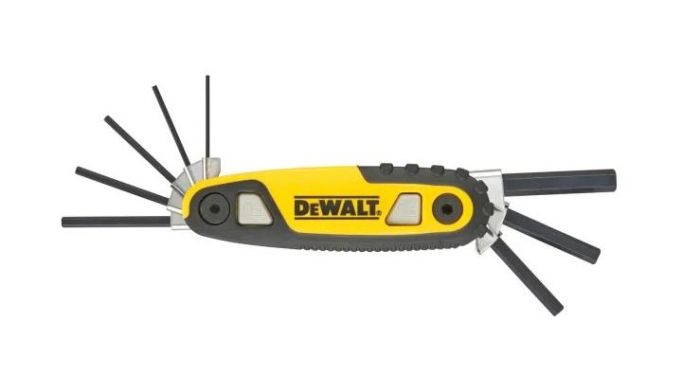 Ключі шестигранні DeWALT, HEX1.5-8мм, складаються в корпус, набір 8шт