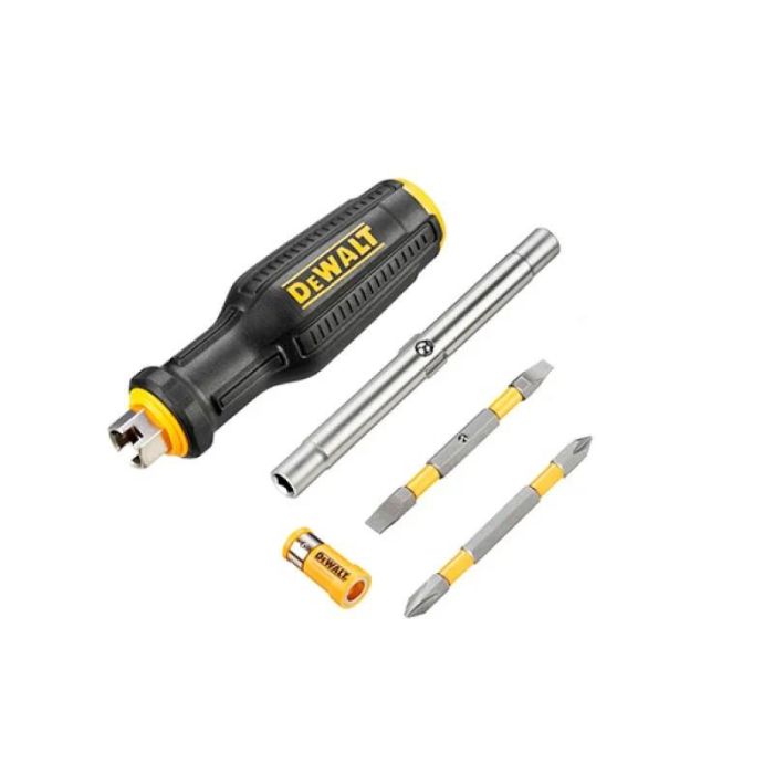 Викрутки DeWALT FULL FIT 6 Way, з бітами 2 шт, руків'я двокомпонентне, 75мм шт, SL, PH