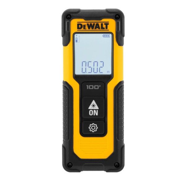 Далекомір лазерний DeWalt Li-lon 2хААА 30м +/- 3мм IP54 0.1кг