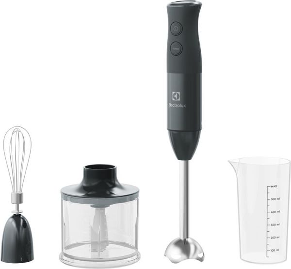 Блендер Electrolux заглибний 600Вт, 3в1, чаша-600мл, чопер, чорний
