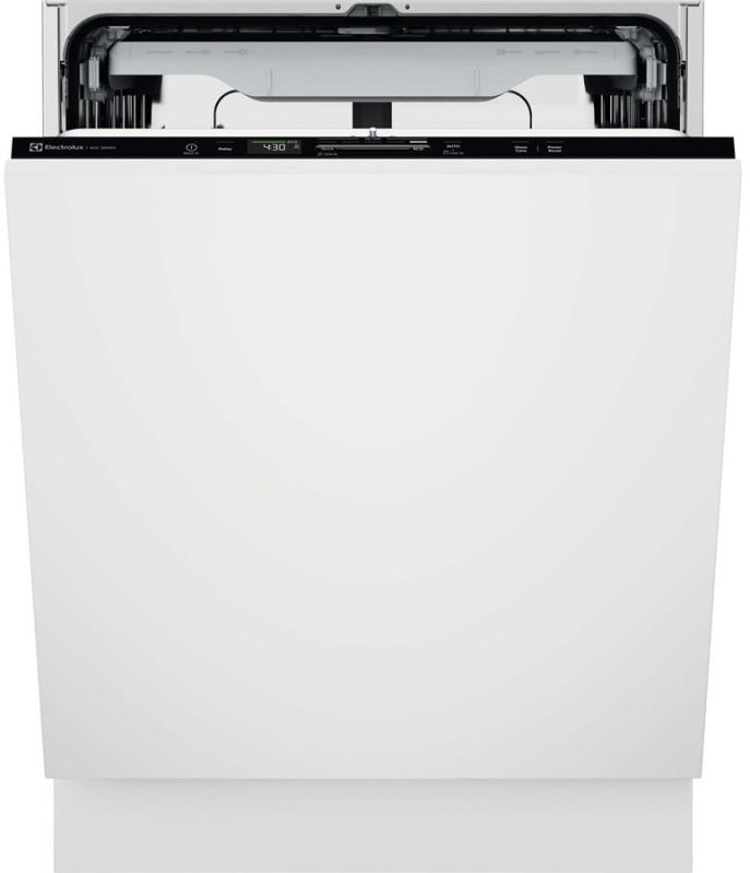 Посудомийна машина Electrolux вбудована, 14компл., D, 60см, дисплей, інвертор, 3й кошик, чорний
