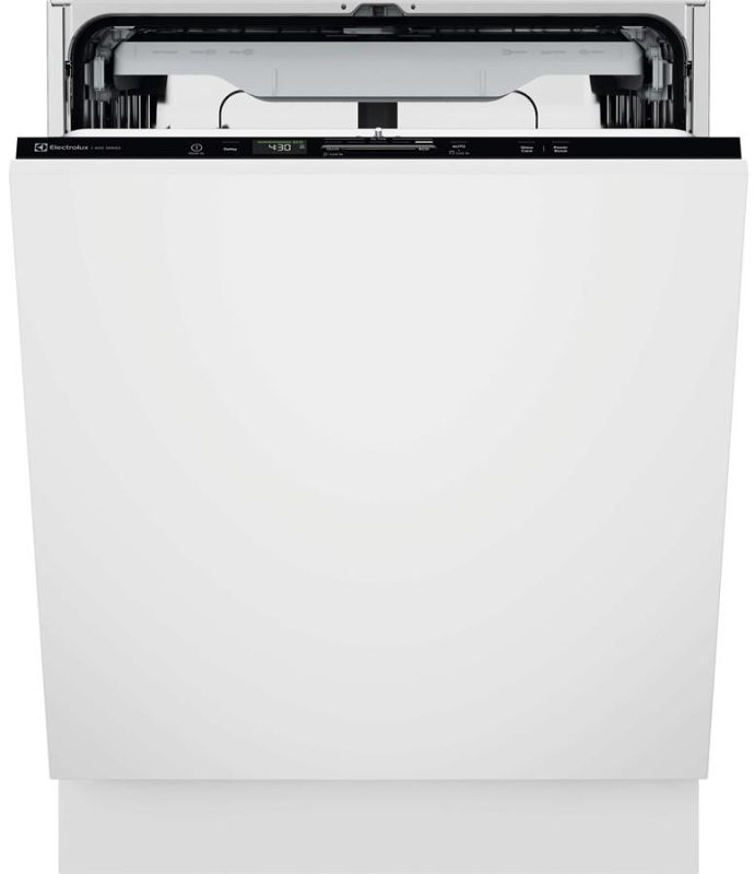 Посудомийна машина Electrolux вбудована, 14компл., D, 60см, дисплей, інвертор, 3й кошик, чорний