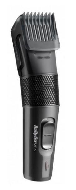 Машинка для стриження  Babyliss, мережа+акум., вібраційний мотор, насадок-1, кейс, сталь, сірий