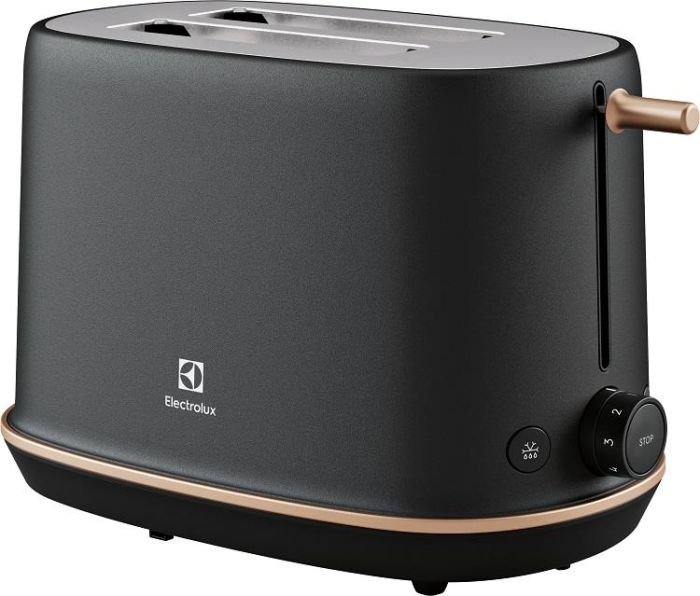 Тостер Electrolux 980Вт, метал, чорний