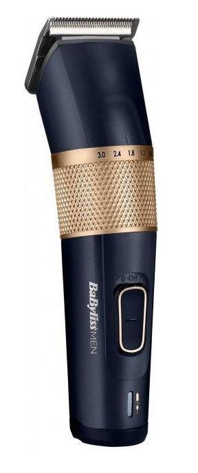 Машинка для стриження  Babyliss, мережа+акум., вібраційний мотор, насадок-8, кейс, титан.напил., синій