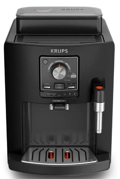 Кавомашина Krups Harmony 1.7л, зерно, ручний капучинатор, мех. керування, авторецептів - 4, свій рецепт, чорний