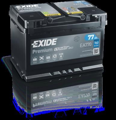 Акумулятор Exide Premium 12В 77А·год 760А R+ (EA770)