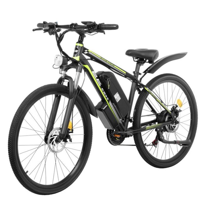 Електровелосипед 2E EB35 27,5", зелено-чорний