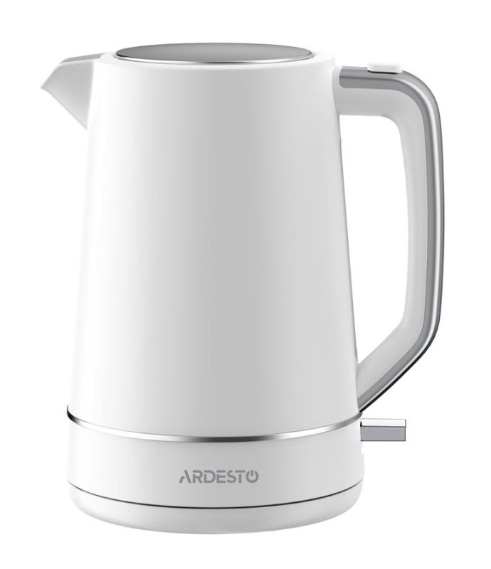 Електрочайник ARDESTO Timeless Elegance, 1.7л, Otter, пластик, білий матовий