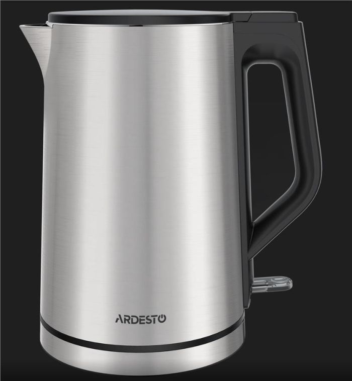 Електрочайник ARDESTO Steel Collection 1.5л, подвійні стінки, сріблястий