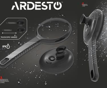 Електрична щітка-масажер ARDESTO для обличчя та тіла, акумулятор, USB-C > USB-A, 4 режими, чорний