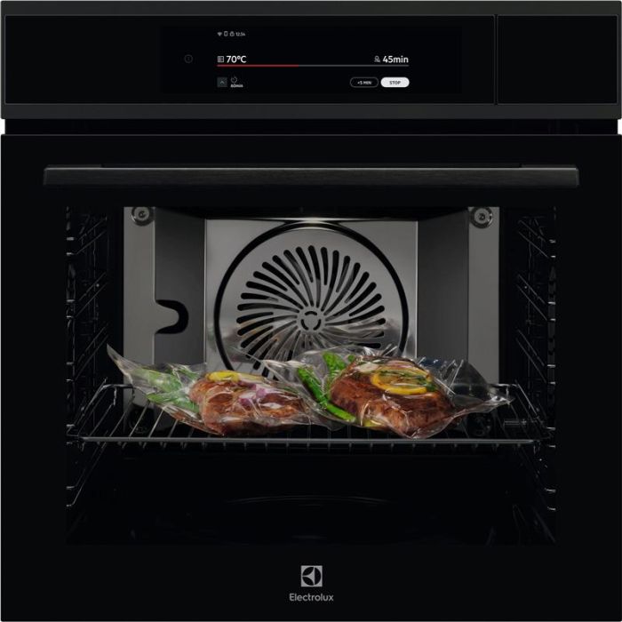 Духова шафа Electrolux електрична, 70л, А++, пара, дисплей, конвекція, ф-ція пароварки, телескопічні напрямні, чорний