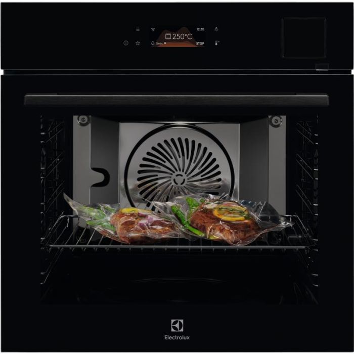 Духова шафа Electrolux електрична, 70л, А++, пара, дисплей, конвекція, ф-ція пароварки, телескопічні напрямні, чорний