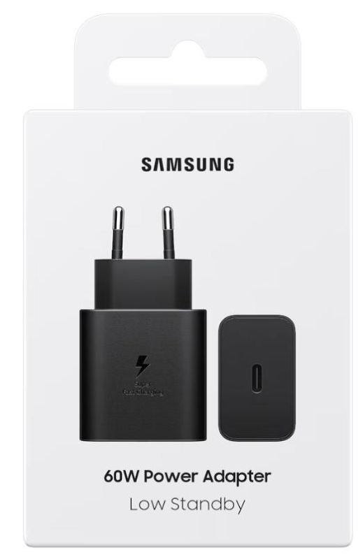 Зарядний пристрій мережевий Samsung 60Вт USB-С PD PPS, чорний