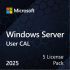 Примірник ПЗ Microsoft Windows Server 2025 CAL 5 User англ, ОЕМ без носія