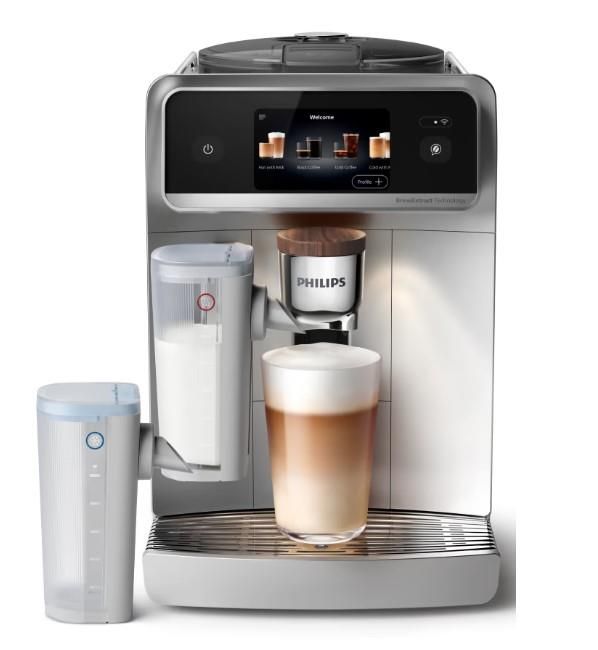 Кавомашина Philips Series 8000 Cafe Aromis, 1.9л, зерно+мелена, автомат.капуч, дисплей, авторецептів -54, срібни