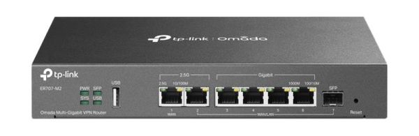 Мультисервісний Маршрутизатор TP-LINK ER707-M2, 1x2.5GE LAN, 1x2.5GE WAN/LAN, 4xGE LAN, 1xSFP WAN/LAN 1xUSB