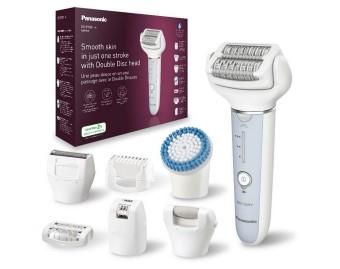 Епілятор Panasonic пінцетний, акумуляторний , пінцет.-60, волог.+сух., насадок-7, футляр , голубий-білий