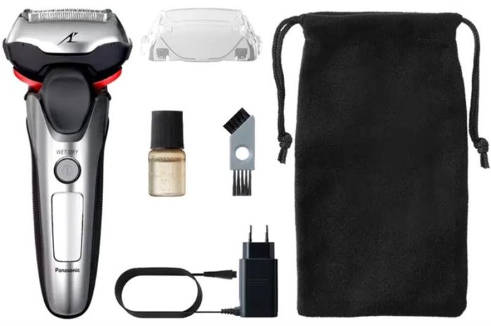 Бритва електр. Panasonic сіткова, 13000 об/хв,  бритв.головок-3, Li-Ion, сух.+волог., тример, сірий